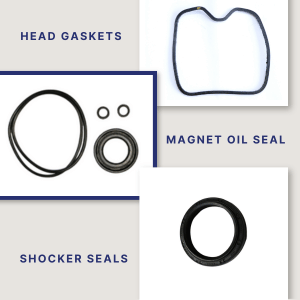 Gaskets & Seals are a type of rubber parts of two wheelers.