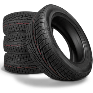 Tires are made of rubber and are attached to wheels in vehicles.